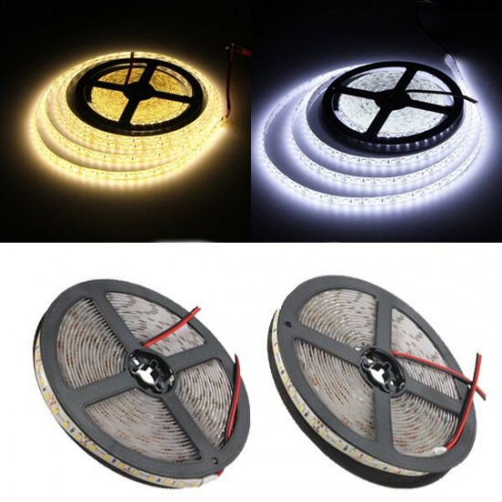 5M 15W DC12V 600 SMD 2835 Waterproof IP65 White/Warm White Tape LED Flexible Strip light 5M 15W DC12V 600 SMD 2835 Waterproof IP65 White/Warm White Tape LED Flexible Strip light