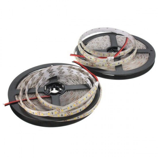 5M 15W DC12V 600 SMD 2835 Waterproof IP65 White/Warm White Tape LED Flexible Strip light