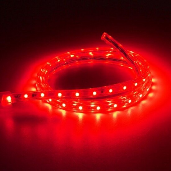 5M 17.5W Waterproof IP67 SMD 3528 300 LED Strip Rope Light Christmas Party Outdoor AC 220V