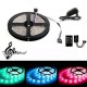 5M 300 LED SMD3528 Waterproof RGB Flexible Strip with Music Controller DC12V 2A Power Adapter 5M 300 LED SMD3528 Waterproof RGB Flexible Strip with Music Controller DC12V 2A Power Adapter