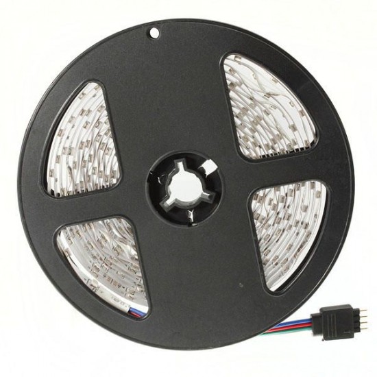 5M 300LED Strip Light SMD3528 Warm White Pure White RGB Flexible Indoor Home Lighting Non-Waterproof DC12V