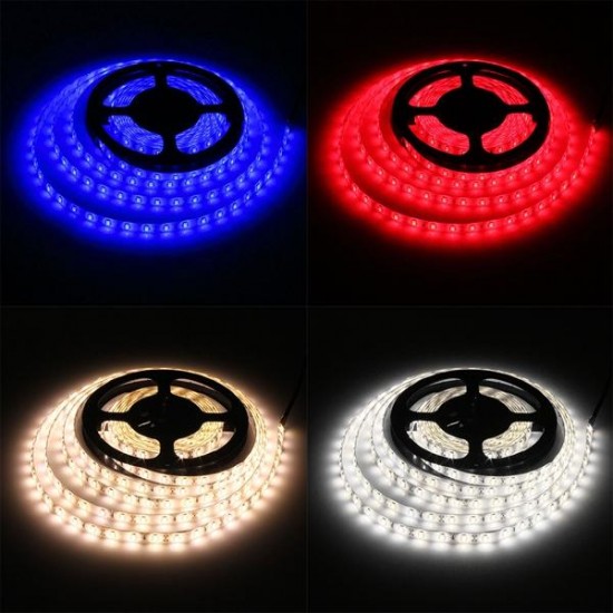 5M 30W LED Strip Flexible Light 300 SMD 5630 White/Warm White/Red/Blue Waterproof IP65 DC12V 5M 30W LED Strip Flexible Light 300 SMD 5630 White/Warm White/Red/Blue Waterproof IP65 DC12V