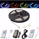 5M 3528 SMD 300LED RGB Waterproof Flexible Strip Light 44 keys Remote Control EU Plug DC12V