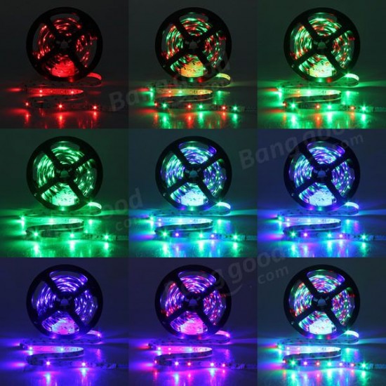 5M 3528 SMD RGB Non-Waterproof 300 LED Strip Light 12V DC