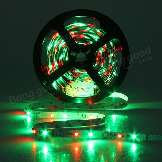 5M 3528 SMD RGB Non-Waterproof 300 LED Strip Light 12V DC