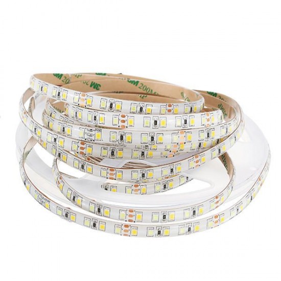 5M 4Pins Waterproof SMD2835 Double Color Warm White and Pure White LED Strip Light DC12V