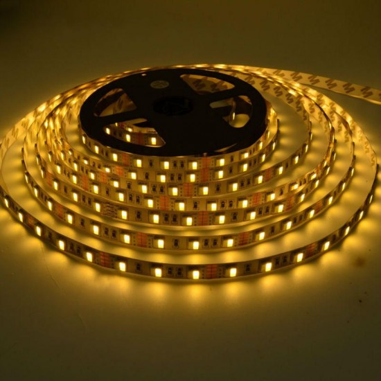 5M 5050 SMD Double Color Temperature Adjustable White Warm White Non-waterproof LED Flexible Strip Light DC12V 5M 5050 SMD Double Color Temperature Adjustable White Warm White Non-waterproof LED Flexible Strip Light DC12V