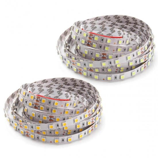 5M 60W 5050 SMD Non-waterproof 300LEDs Strip Light Pure White Warm White DC24V