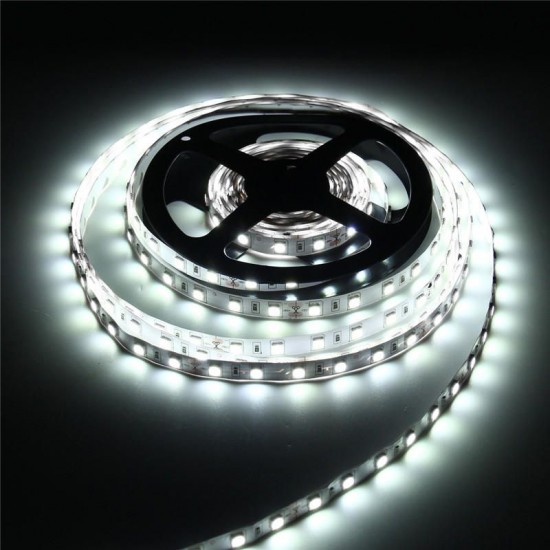 5M 60W 5050 SMD Non-waterproof 300LEDs Strip Light Pure White Warm White DC24V