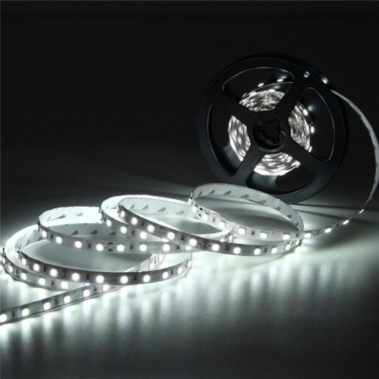 5M 60W 5050 SMD Non-waterproof 300LEDs Strip Light Pure White Warm White DC24V