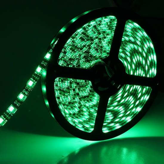 5M 72W Black PCB SMD 5050 Non-Waterproof RGB 300 LED Strip Light Lamp For Decor Lighting DC 12V