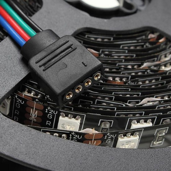 5M 72W Black PCB SMD 5050 Non-Waterproof RGB 300 LED Strip Light Lamp For Decor Lighting DC 12V 5M 72W Black PCB SMD 5050 Non-Waterproof RGB 300 LED Strip Light Lamp For Decor Lighting DC 12V