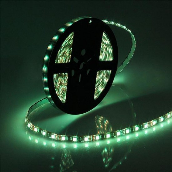 5M 72W Black PCB SMD 5050 Non-Waterproof RGB 300 LED Strip Light Lamp For Decor Lighting DC 12V