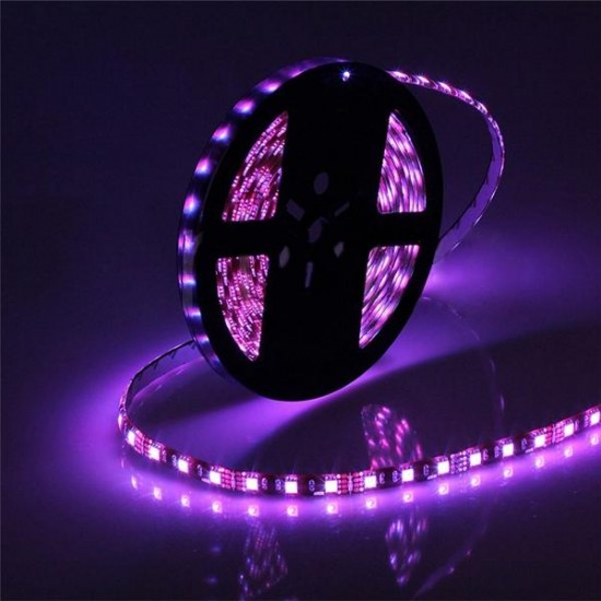 5M 72W Black PCB SMD 5050 Waterproof IP65 RGB 300 LED Strip Light Lamp For Decor Lighting DC 12V