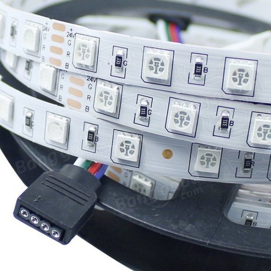 5M 72W SMD 5050 Non-waterproof RGB/White/Warm White 300 LED Strip Light Tape Lamp Home Decor DC24V