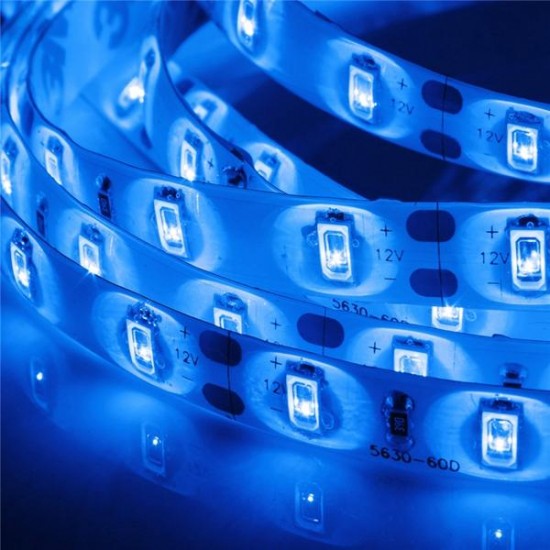 5M 90W DC 12V 300 SMD 5630 Waterproof Red/Green/Blue LED Strip Flexible Tape Light 5M 90W DC 12V 300 SMD 5630 Waterproof Red/Green/Blue LED Strip Flexible Tape Light