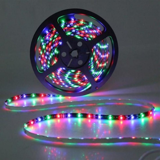5M DC12V Non-waterproof Warm White Pure White RGB 3528 SMD Flexiable LED Strip Light for Indoor Home Decor