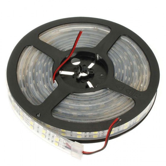 5M Double Row SMD 5050 600Leds LED Strip Light Waterproof 12V