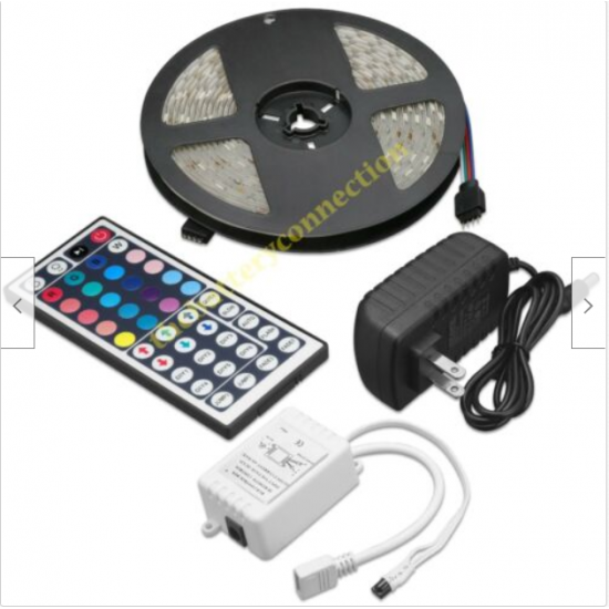 5M RGB 5050 Waterproof LED Strip Light SMD With 44 Key Remote Controller