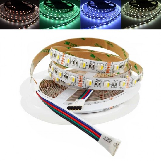 5M RGBW RGBWW 4 In 1 SMD5050 300LEDs Strip Light Non-waterproof Indoor Use DC12V