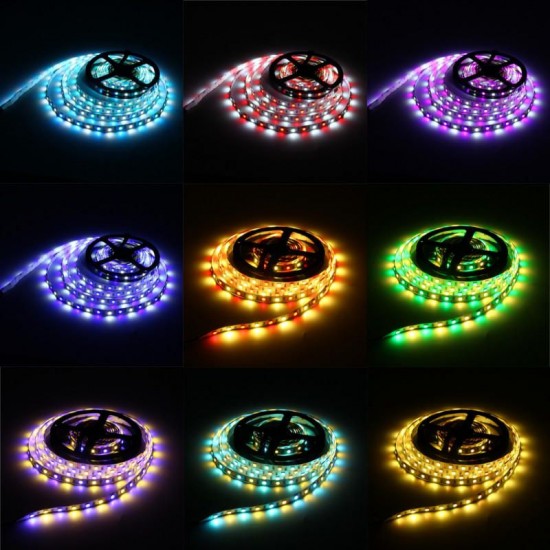 5M RGBW RGBWW SMD 5050 Non-Waterproof LED Flexible Strip Light for Christmas Decor DC12V