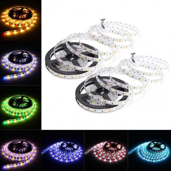 5M RGBW RGBWW SMD 5050 Non-Waterproof LED Flexible Strip Light for Christmas Decor DC12V