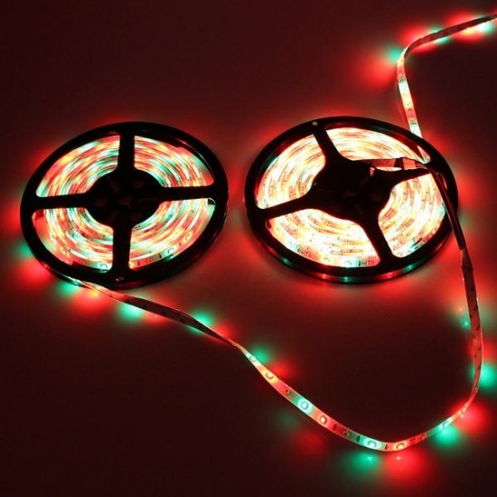 5M SMD 3528 RGB 300 LED Waterproof Strip Light For Xmas Holiday Decor Power Supply DC12V 5M SMD 3528 RGB 300 LED Waterproof Strip Light For Xmas Holiday Decor Power Supply DC12V