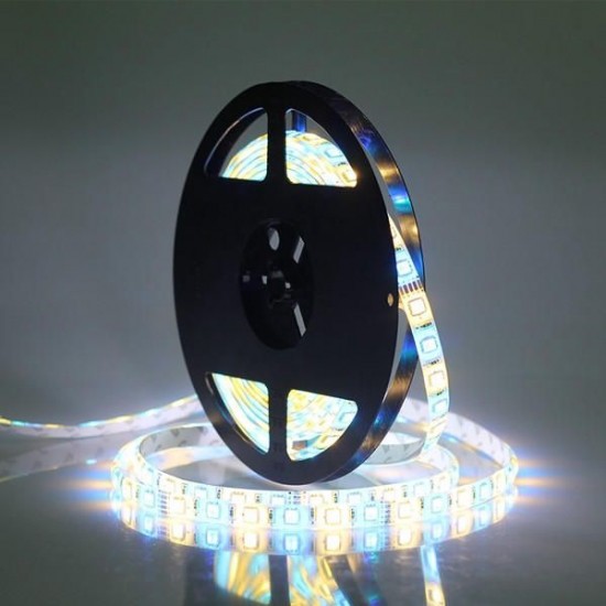 5M SMD 5050 300 LED Waterproof RGBWW Strip Flexible Tape Light Christmas Home Decoration Lamp DC12V