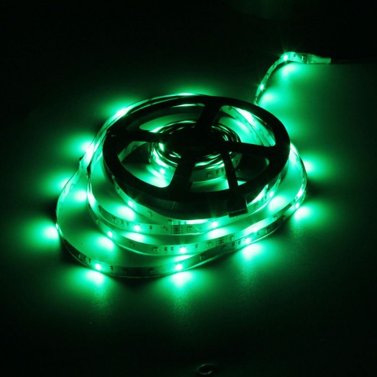 5M SMD2835 Non-Waterproof 300 LED RGB Flexible Strip Light + Mini 24 Keys IR Remote Controller DC12V