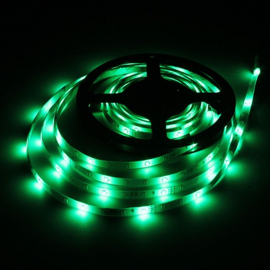 5M SMD2835 Waterproof 300 LED RGB Flexible Strip Light + Mini 24 Keys IR Remote Controller DC12V