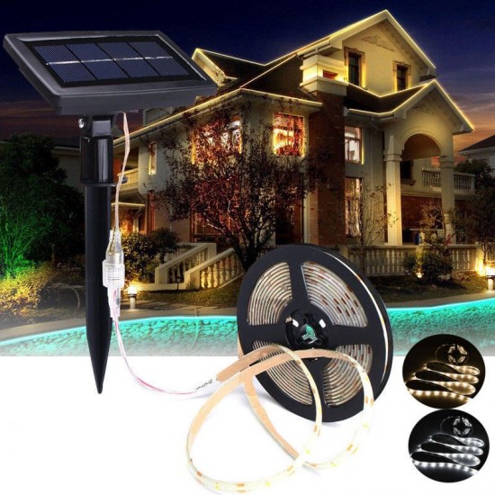 5M SMD2835 Waterproof Solar Powered LED Strip Light for Christmas Outdoor Garden Decor DC12V Christmas Decorations Clearance Christmas Lights