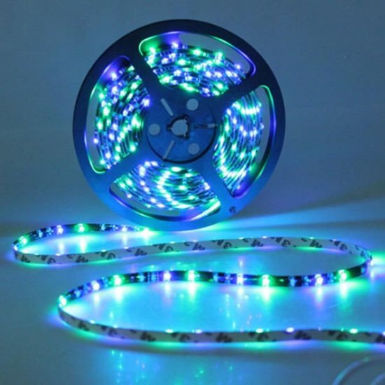 5M SMD3528 Non-waterproof RGB 300 LED Strip Light Flexible String Lamp + 44 Keys Controller DC12V