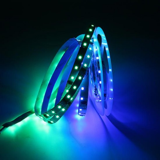 5M SMD3528 R G B Three Rows Non-waterproof LED Strip Light with DC Female Connector DC12V