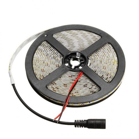 5M SMD3528 White/Warm White 600 LED Waterproof Flexible Strip Light Kit With 3 Keys Dimmer DC12V