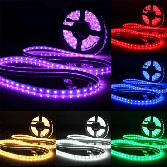 5M SMD5050 300 Waterproof IP67 LED Flexible Tape Strip Light Holiday Home Decor Bar Lamp 12V