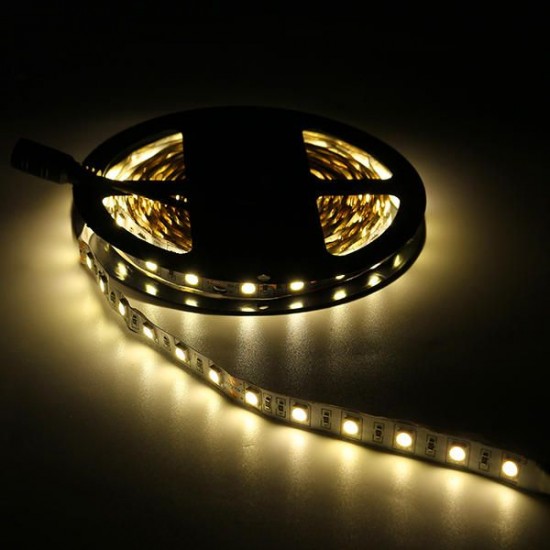 5M SMD5050 300LEDs Flexible Strip Tape Light Non-Waterproof with DC Connector DC24V