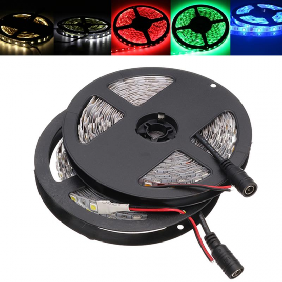 5M SMD5050 300LEDs Flexible Strip Tape Light Non-Waterproof with DC Connector DC24V