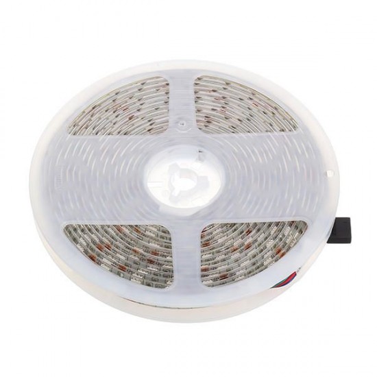 5M SMD5050 Waterproof 300LEDs Double Color Temperature Warm White+Pure White Flexible Strip Light DC12V