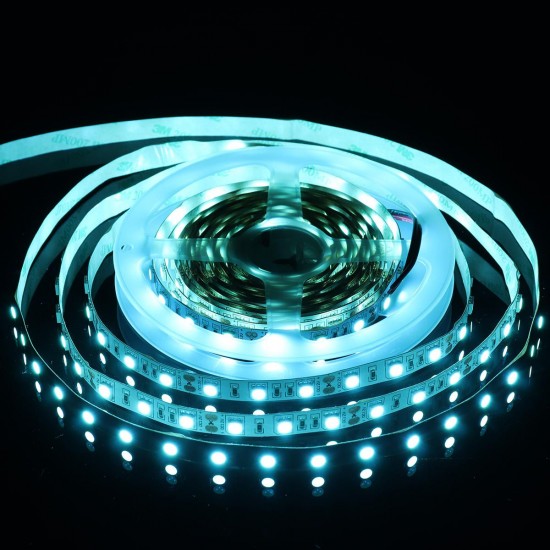 5M SMD5050 Wave Length 480nm Ice Blue Non-waterproof 300 LED Strip Light for Car Home Decor DC12V