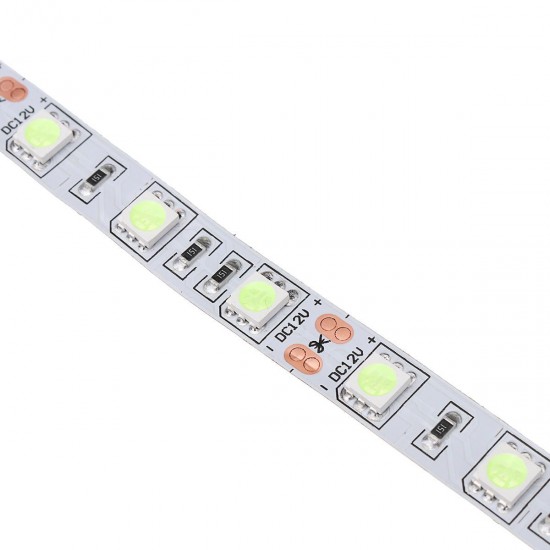 5M SMD5050 Wave Length 480nm Ice Blue Non-waterproof 300 LED Strip Light for Car Home Decor DC12V