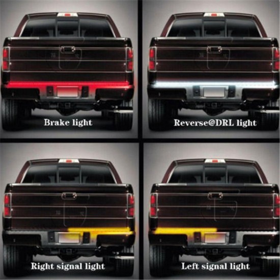 60 Inch Tailgate Bar Pickup Taillight Turn Signal Car LED Strip Light Reverse Brake Lamp DC9-24V 60 Inch Tailgate Bar Pickup Taillight Turn Signal Car LED Strip Light Reverse Brake Lamp DC9-24V