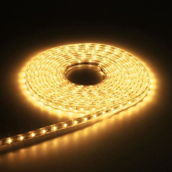6M 21W Waterproof IP67 SMD 3528 360 LED Strip Rope Light Christmas Party Outdoor AC 220V