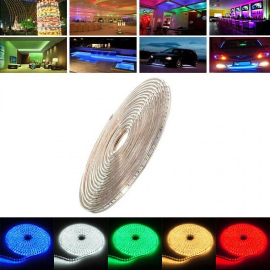 9M 31.5W Waterproof IP67 SMD 3528 630 LED Strip Rope Light Christmas Party Outdoor AC 220V