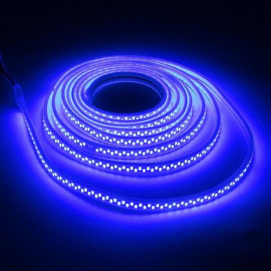 AC220V 5M Waterproof SMD5730 5630 Dimmable LED Strip Rope Light EU Plug for Home Decoration