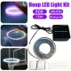 Basketball Hoop Sensor-Activated RGB 45 LED Solar Strip Light 8 Flash Modes Lamp