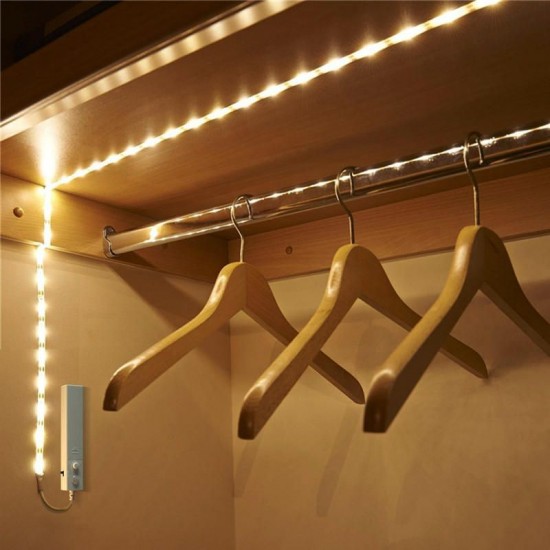 Battery Powered SMD2835 15/30/45LEDs PIR Motion Sensor Strip Cabinet Closet Light Battery Powered SMD2835 15/30/45LEDs PIR Motion Sensor Strip Cabinet Closet Light