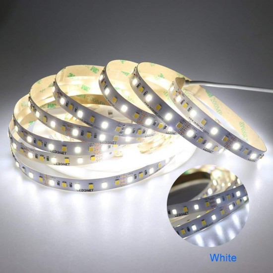 DC12V 5M 72W SMD2835 CCT Non-waterproof Warm White+Pure White Dual Color Flexible 600LED Strip Light DC12V 5M 72W SMD2835 CCT Non-waterproof Warm White+Pure White Dual Color Flexible 600LED Strip Light