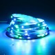 DC12V 5M Non-waterproof 3528SMD RGB LED Strip Lights US EU Power Adapter + 24 Keys Remote Control