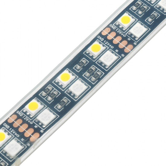 DC12V Double Rows Waterproof IP67 Flexible 5050 RGBWW 5M 600LED Strip Light for Indoor Outdoor Camping Home Decoration