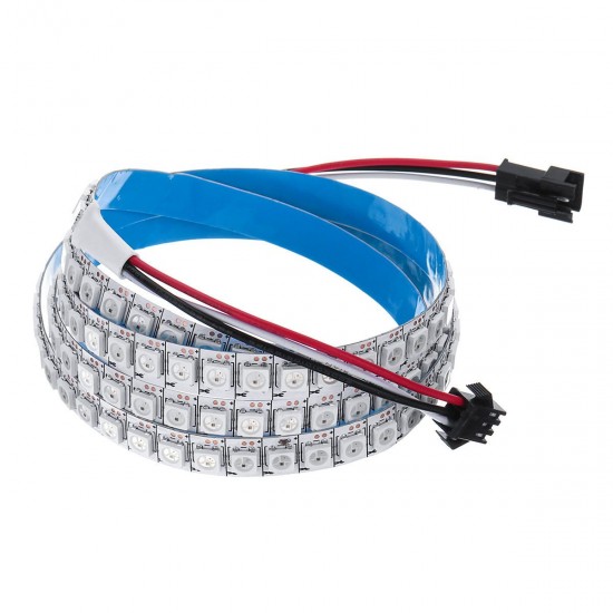 DC5V 1M 144LED WS2812B 5050SMD Built-In IC IP20 RGB LED Strip Light for Indoor KTV Hotel Bar Home